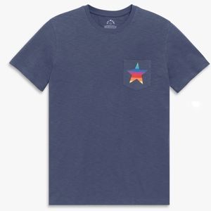 NWT Primary Unisex Grown-ups Pocket Tee with Rainbow Star XXL
